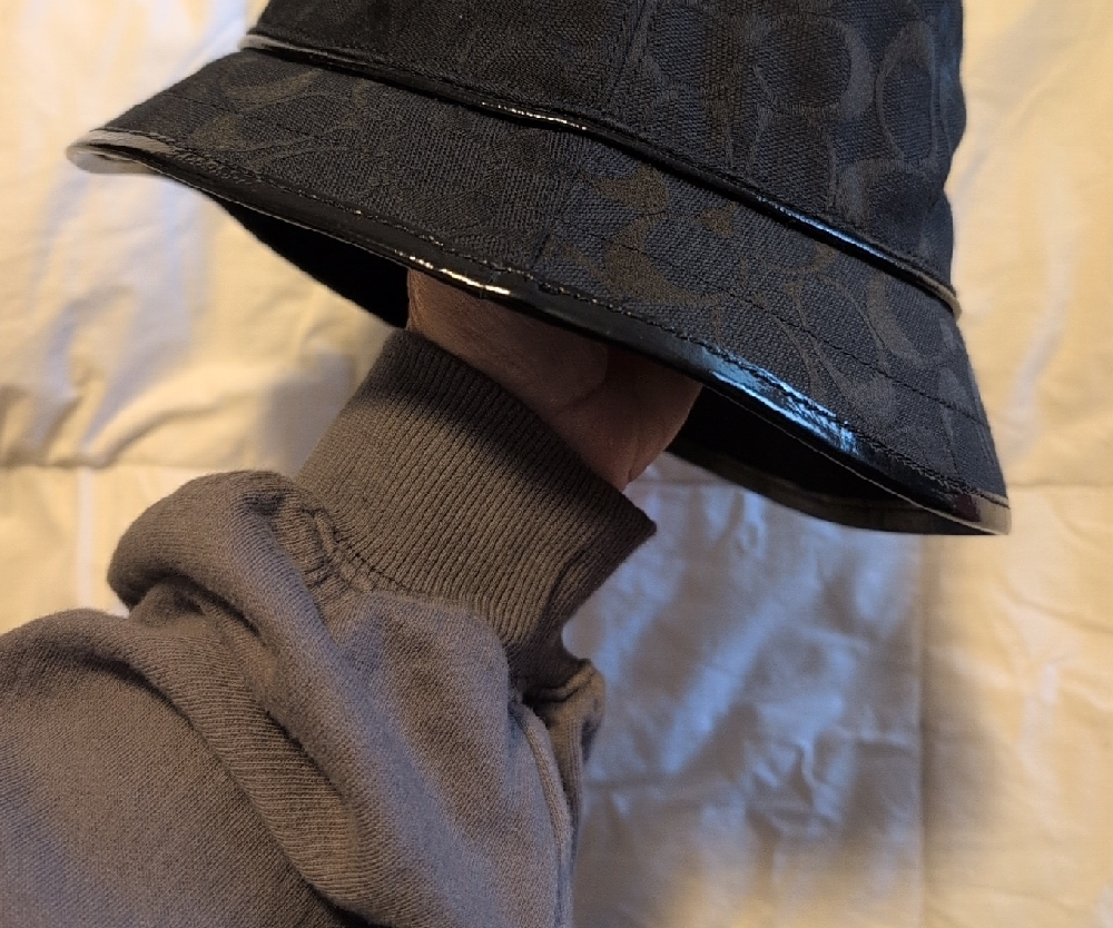Coach Black Signature Bucket Hat View 4